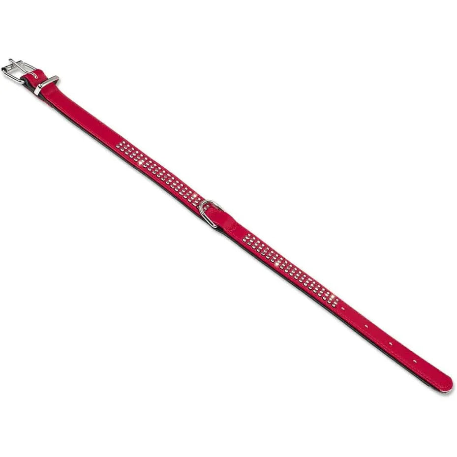 Sparkling Red Dog Collar with crystal Trim - Pet Accessory - Gomix Brands Outlet